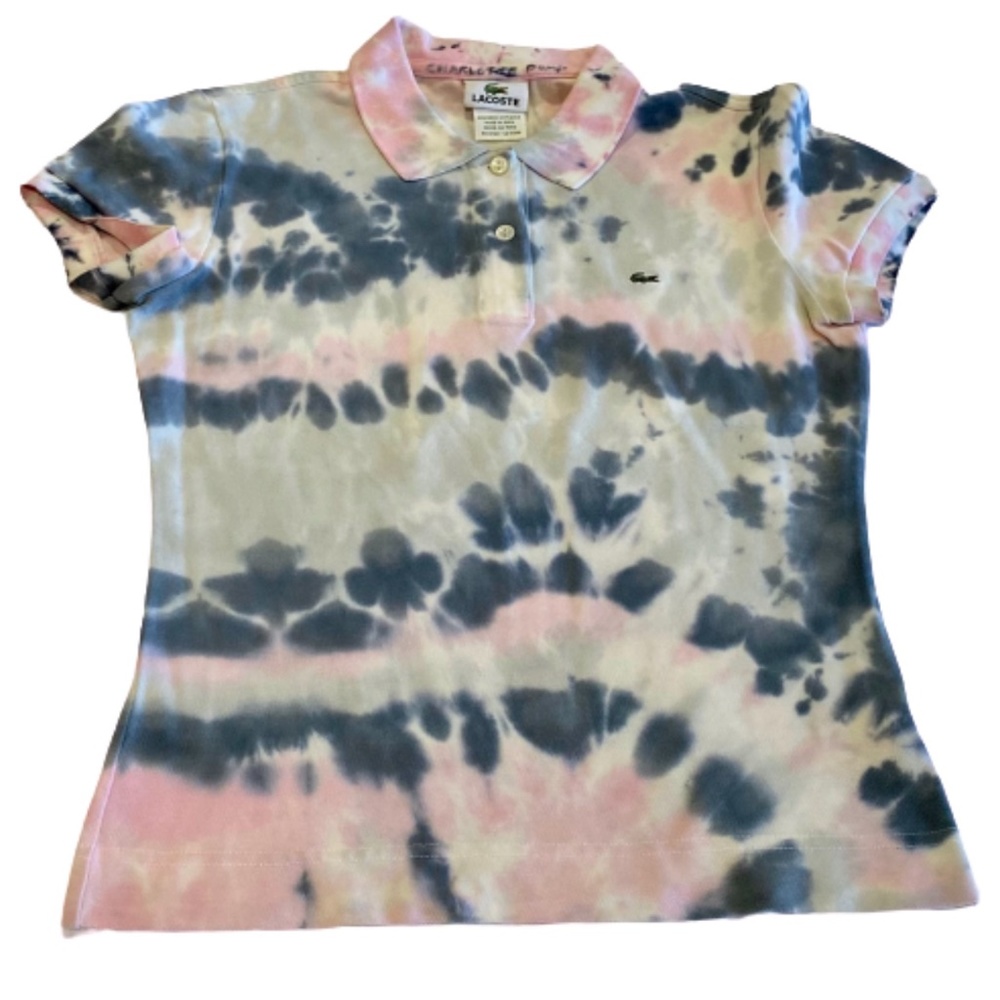 Lacoste Tie Dye Polo RARE VINTAGE NWOT